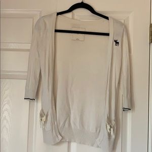 White Abercrombie Kids Cardigan